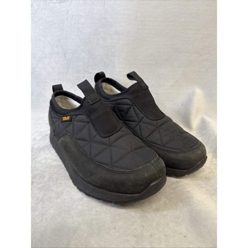 Teva Ember Commute‎ Slip-On Shoes Mens Size 8.5 Waterproof Black Quilted Comfort